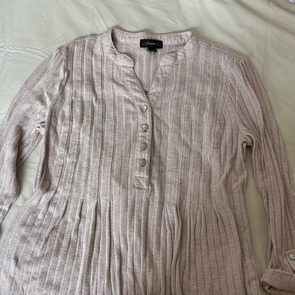 Cocomo Beige Button-Down Skirt